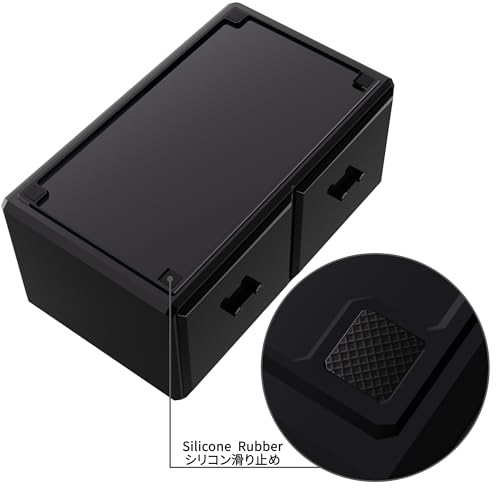 Readaeer Makeup Cosmetic Organizer Storage Drawers Display Boxes Case with 12 Drawers (Black) - color: Black