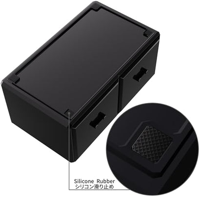 Readaeer Makeup Cosmetic Organizer Storage Drawers Display Boxes Case with 12 Drawers (Black) - color: Black