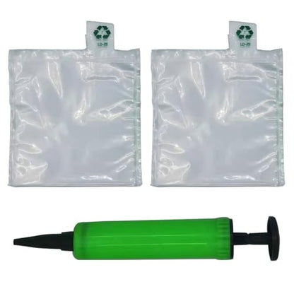 Miupoo Packaging Air Bags,Clear Plastic Inflatable Air Packaging Protector Bag with Free Pump Cushion,Air Cushion Blocking Packaging Bag,6x6 Inches,100 Pieces - size: 6x6×100 Inches