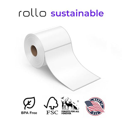 Rollo 4x6 Direct Thermal Shipping Labels - 500 Label Roll