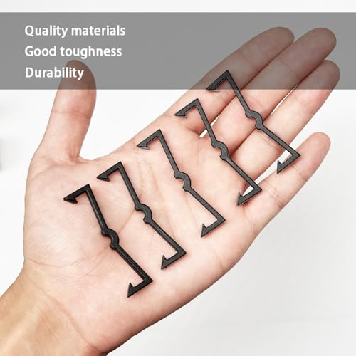 100PCS Pegboard Clips Pegboard Hook Locks Black Plastic Peg Board Locks Peg Board Organizer Accessories for 1/4" and 1/8" Pegboards DD018