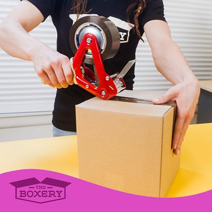 The Boxery 2" x 55 Yards Tan Packing Tape – 36 Roll Carton – Warehouse Grade Adhesive for Shipping, Moving & Packaging – Standard Strength 1.85 Mil Box Sealing Tape - color: Tan, size: 2"x55 yds - 1.85 mil.