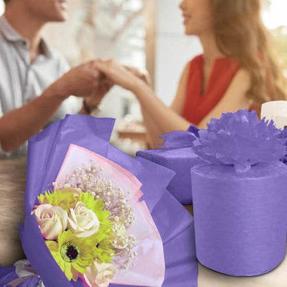 Jkopsnr 100 Sheets Purple Tissue Paper 20x14 Inches - color: Purple, size: 14x20