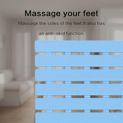 BEMISO Shower Mat Non Slip Bathtub Mat 27.5 x 15.7 Inch Bath Mat for Tub - color: Blue, size: 27.5 x 15.7 inches