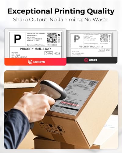 MUNBYN Thermal Shipping Labels, 4x6 Labels for Printer, 500 Sheets/1 Roll - style: 500 Labels