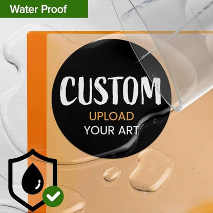 Custom Stickers for Weddings, Birthdays & Businesses - Personalized Labels with Your Logo - Waterproof, Fade and Heat Resistant - Pack of 100-1000 (Custom Image, 6 Inch) - color: Custom Image, size: 6 Inch