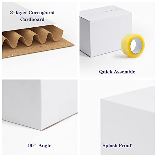 40 Pack Small Shipping Boxes 8x6x6 Inches - size: 8x6x6