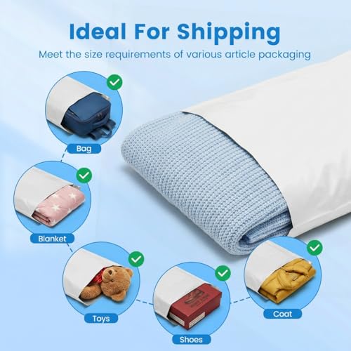 Metronic Poly Mailers 19x24 500PC Large Shipping Bags for Business White - color: White, size: 19x24 500PC