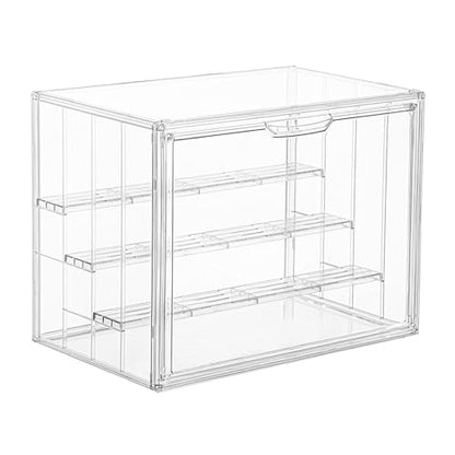 4 Layer Stackable Acrylic Figure Case for Collectibles Display Box,1 Pack - size: XLarge 1Pack