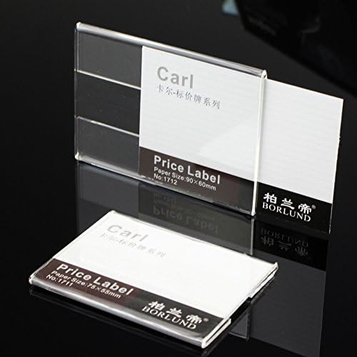 20pcs Price Label Holders, Product Sign Holders, Shelf Tag Display Stands - size: Paper Size:7x10cm
