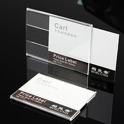20pcs Price Label Holders, Product Sign Holders, Shelf Tag Display Stands - size: Paper Size:7x10cm