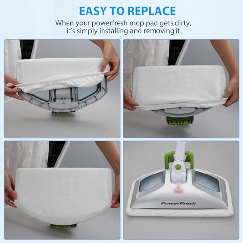 6 Pack Steam Mop Replacement Pads Washable for Bissell Powerfresh - size: 6 Pack