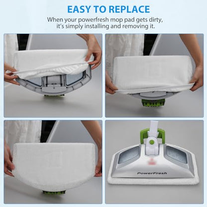 6 Pack Steam Mop Replacement Pads Washable for Bissell Powerfresh - size: 6 Pack