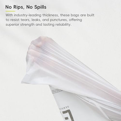 EKO 9.3 Gallon / 30–35 Liter Drawstring Trash Bags, 60 Count Heavy-Duty Tall Kitchen Garbage Can Liners, Extra-Strong Leak-Resistant, Unscented, White, Code K - size: 60 Count (Pack of 1), style: 9.3 Gallon Bags/Code K