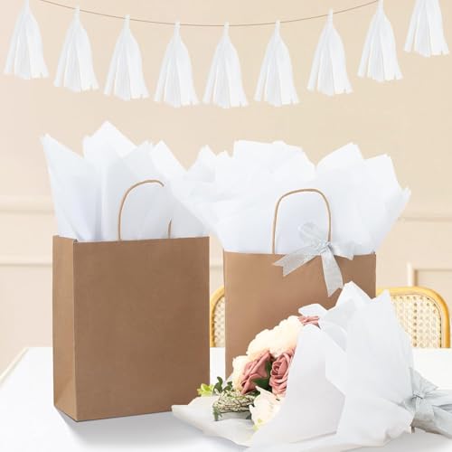Simetufy 115 Sheets 20x30 White Tissue Paper for Gift Bags - color: white, size: 115 sheets