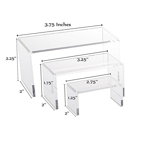 3 Piece Acrylic Riser Set