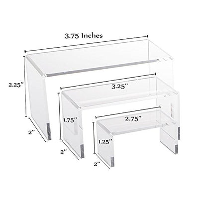 3 Piece Acrylic Riser Set