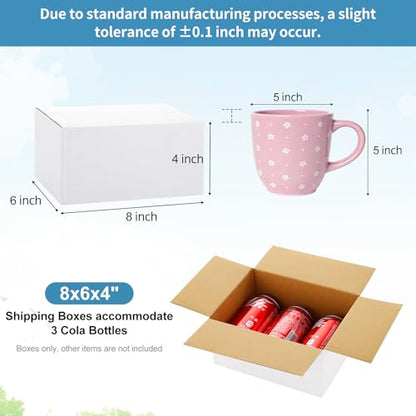 Famagic 8x6x4 Shipping Boxes Small for Packing & Business, 10 Pack, White - color: White, size: 8x6x4 inch