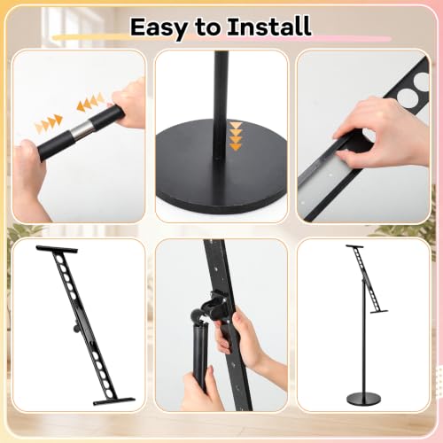 Feifeiya 6 Pack Adjustable Sign Holder Bulk Floor Poster Board Stand