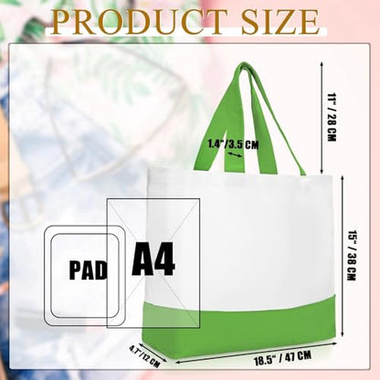 Epakh Canvas Tote Bags Bulk 18.5 x 15 In - color: Stylish Color