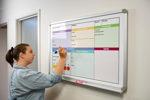 Pain Control with Color Hospital Whiteboard - 60in x 40in - size: 60in x 40in