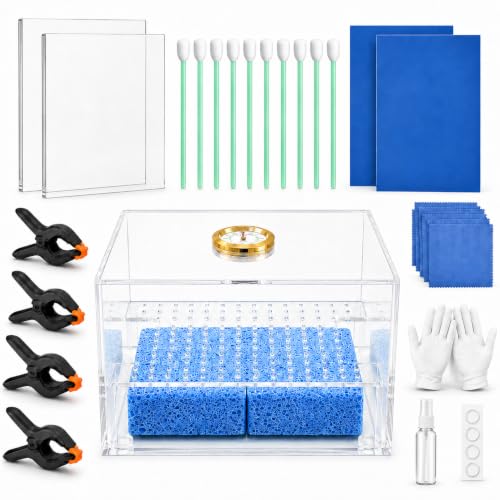 Howdy Bally Trading Card Flattening Kit with Humidor Box and Cleaning Tools