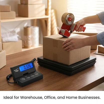 Smart Weigh Shipping & Postal Scale, 110 lb (50 kg) x 0.1 oz, Wall-Mount - color: 110 lbs