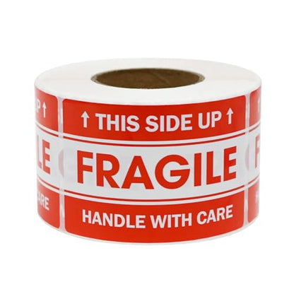 LLIKED 2"x 3" 500 Fragile Stickers for Shipping and Moving - size: 2"x3", style: 1 Rolls,500 Labels