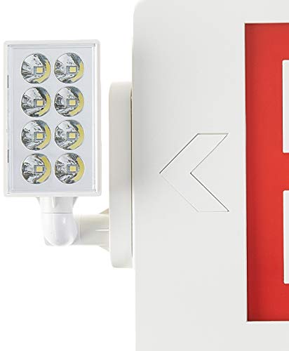 Gruenlich Exit Sign with Emergency Light, Battery Backup, 4 Pack - size: 4-Pack