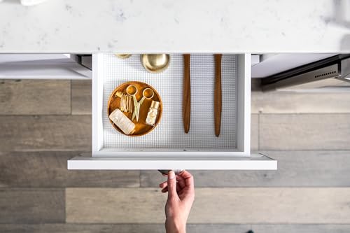 EasyLiner Select Grip Shelf Liner - Easy to Install & Cut to Fit - Non Slip, Non Adhesive, Drawer Shelf & Cabinet Liner for Kitchen, Bathroom, Pantry Cupboards, 12 in x 10 ft (6 Rolls), 60 ft, White - color: White, size: 12-Inch x 10 Feet (Pack of 6)