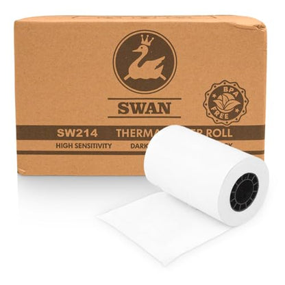 (50 Rolls) 2 1/4 x 50 Thermal Paper Receipt Rolls 55 GSM Premium Quality German Paper fits all Credit Card Terminals Verifone VX520 Ingenico ICT220 ICT250 FD400 BPA Free