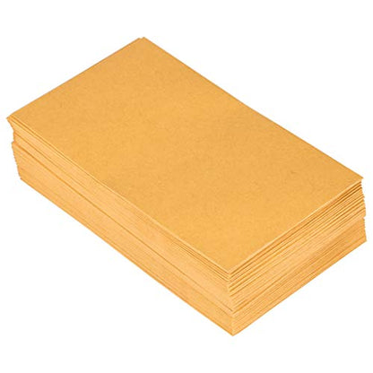 JAM PAPER #6 Coin Business Envelopes with Peel and Seal Closure - 3 3/8 x 6 - Brown Kraft Manila - 100/Pack - color: Pack of 100, size: 3.375 x 6 in Coin
