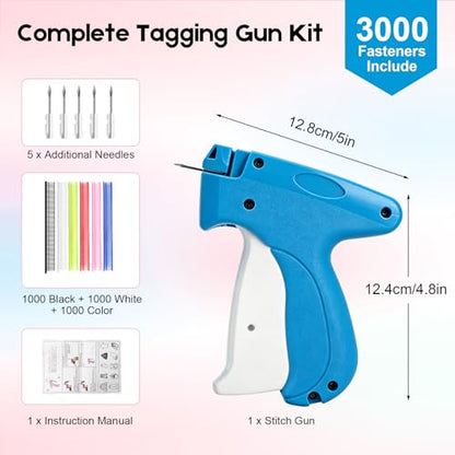 Stitch Gun for Clothes, Handheld Quick Clothing Fixer - color: Blue
