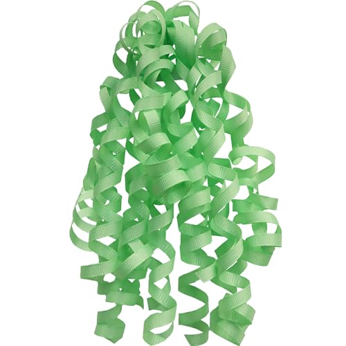 Jillson Roberts Curlie Gift Bows, Gift Wrap Accessory, Mint Green Grosgrain, 12 Count - color: Mint Green