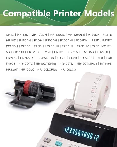 5 Packs IR40T Calculator Ink Roller Printer Ribbon IR-40T CP13 MP-12D PR-42