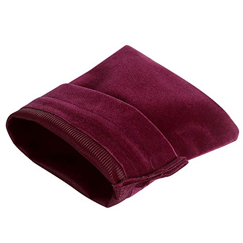 25pcs Velvet Drawstring Bags Gift Bags for Wedding Party Favor 5" x 7" - color: Wine Red