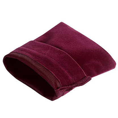 25pcs Velvet Drawstring Bags Gift Bags for Wedding Party Favor 5" x 7" - color: Wine Red