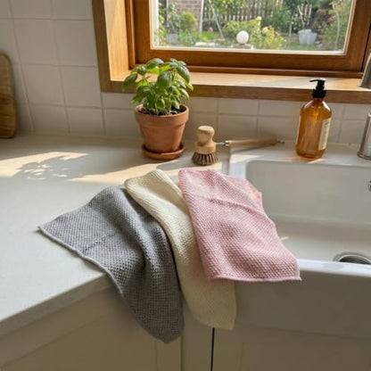 Solyra Non-Toxic Microfiber Kitchen Cleaning Cloths, 6 Pack, 12 x 12 in