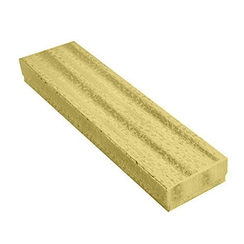 Gold Cotton Filled Jewelry Packaging and Gift Boxes Assortment #99 - Pack of 100