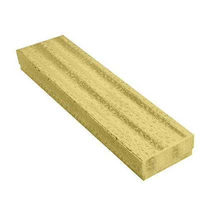 Gold Cotton Filled Jewelry Packaging and Gift Boxes Assortment #99 - Pack of 100