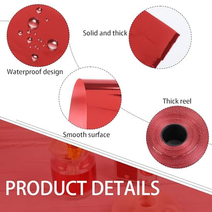 Shiny Waterproof Ribbon,Curling Ribbon for Gifts Package Wrapping,Crafting. (Red, 2inch x 100yards) (Pack of 2) - color: Red, size: 2inch x 100yards (Pack of 2)