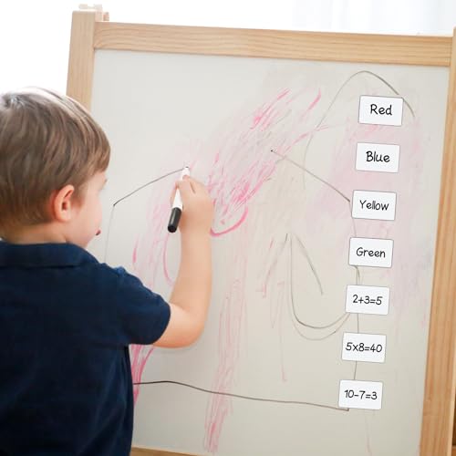 Dry Erase Magnetic Label 5x3 Inch White, Reusable Magnetic Dry Erase Labels for Whiteboards，Pack of 40 - color: White, size: 5 x 3 Inch