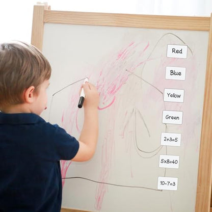 Dry Erase Magnetic Label 5x3 Inch White, Reusable Magnetic Dry Erase Labels for Whiteboards，Pack of 40 - color: White, size: 5 x 3 Inch