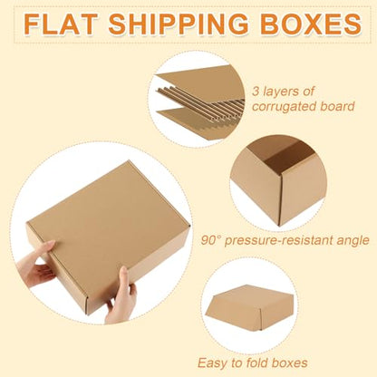 Qilery 100 Pcs 9x6x4'' Shipping Boxes Corrugated - size: 9 x 6 x 4 inches