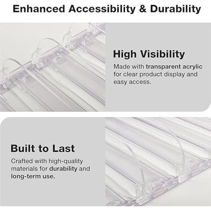 20-Pack 4FT, 12IN, 3N Spring-Loaded Shelf Pushers for Gondola Shelves (1–6 oz Products) - size: 3N (1-to-6 OZ)