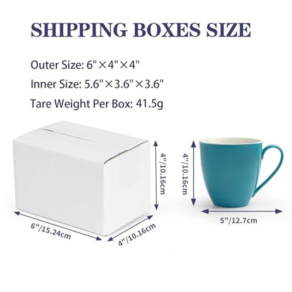 40 Pack Small Shipping Boxes 6x4x4 Inches - size: 6x4x4
