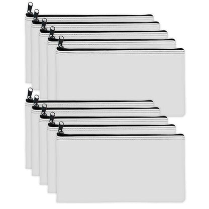 Carousel Checks Inc. Zipper Bank Deposit Bag, 5.5 by 10.5 Inches, White, Pack of 1