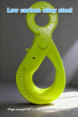 3.15t Eye Self Locking Hook WLL 6944 LBS Heavy Duty Forged Lifting Shackles for Rigging, Towing, Construction, and Marine Use【3.15T】 - size: 6944 LBS