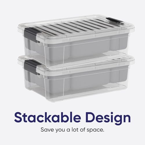 Superio Storage Container Organizing Bin with Removable Tray Plastic Tools, Sewing, Crafts Box, 4.5 Qt. - size: Small 4.5 Qt. Flat