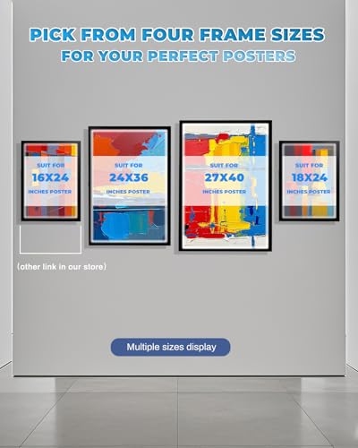 24x36 LED Poster Frame, Magnetic Backlit Light Box with Dimmer - size: 24" x 36"